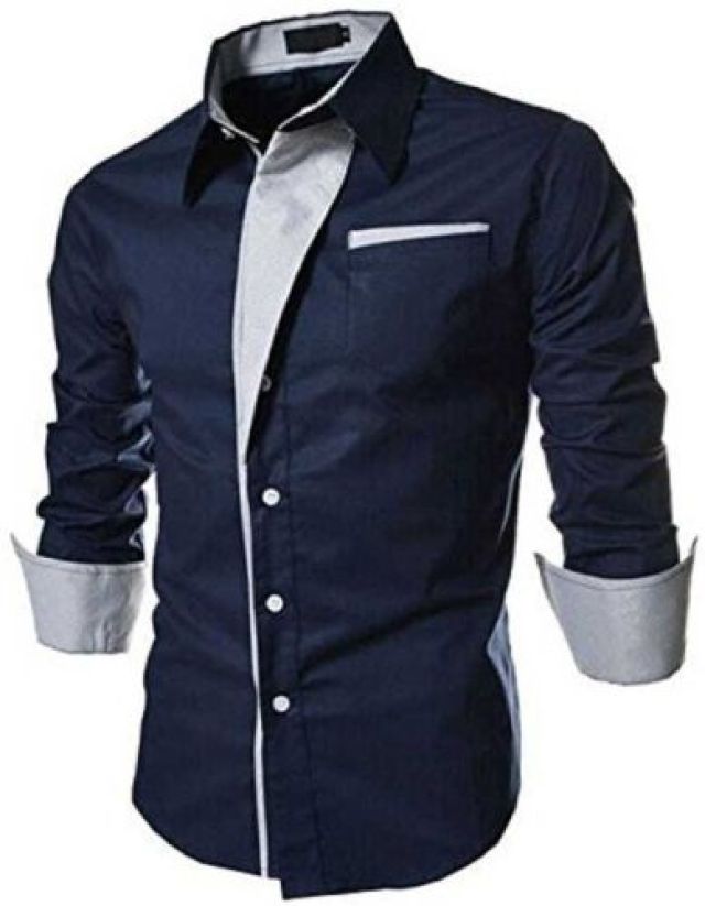 Men Fit Black Shirt