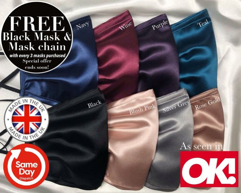 UK MADE Silk Face Mask